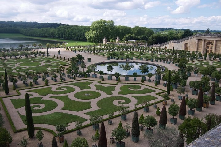 The Palace of Versailles seen from the forecourt in morning light